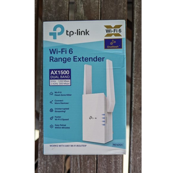 💜TP-Link AX1500 Wi-Fi 6 Range Extender (RE505X) - OneMesh Compatible - Picture 7 of 7